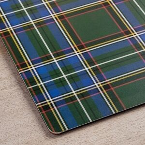NWT 4 Pottery Barn Stewart Plaid Cork-backed Placemats Holiday Xmas